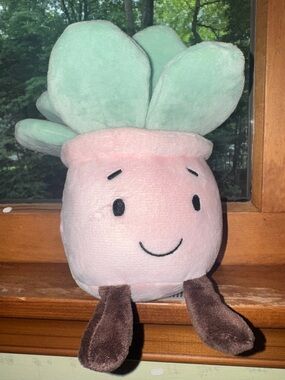 Smiling Succulent Plant Plushie